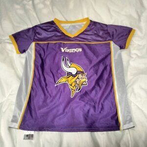 Minnesota Vikings Youth Large (L) NFL Flag Football Reversible Jersey